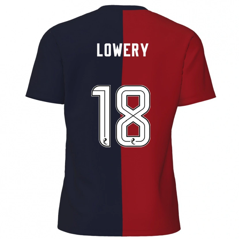 Danxen Hombre Camiseta Tom Lowery #18 Rojo Azul Marino 2ª Equipación 2025/26 La Camisa