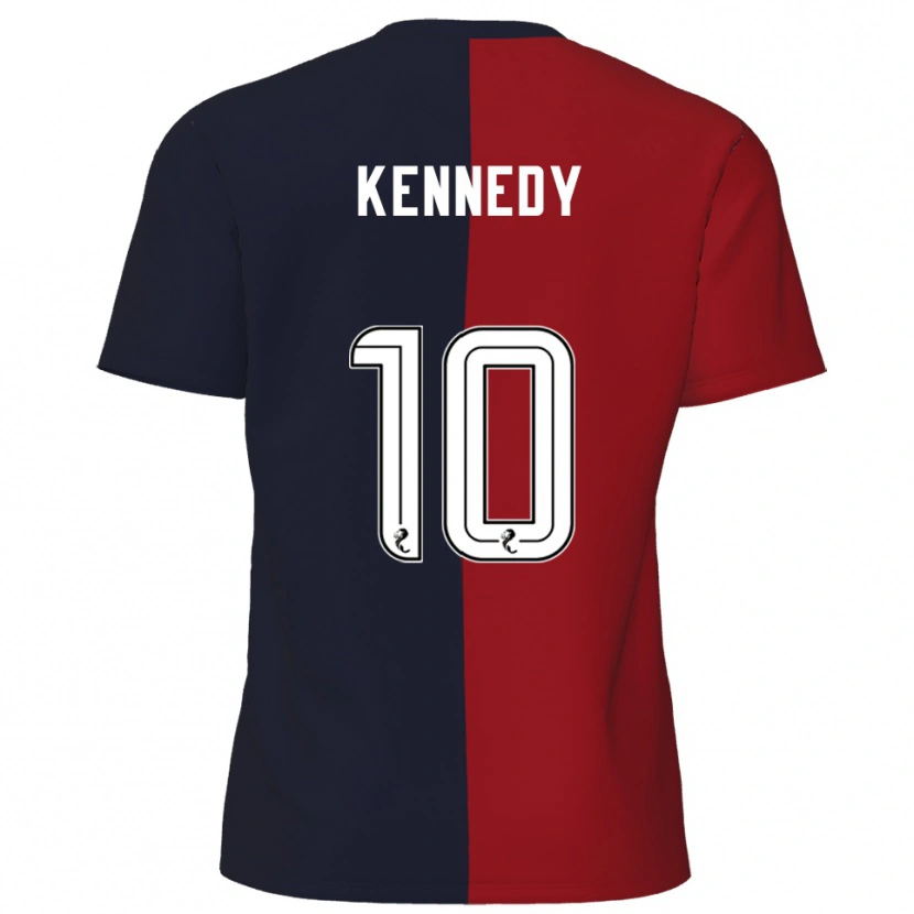 Danxen Hombre Camiseta Matty Kennedy #10 Rojo Azul Marino 2ª Equipación 2025/26 La Camisa