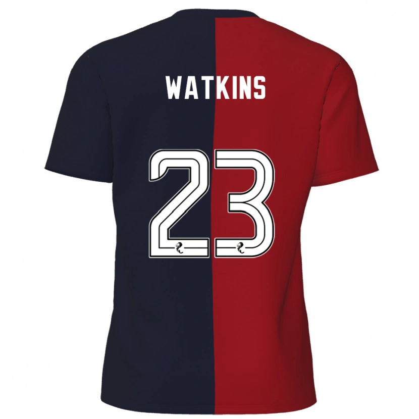 Danxen Hombre Camiseta Marley Watkins #23 Rojo Azul Marino 2ª Equipación 2025/26 La Camisa