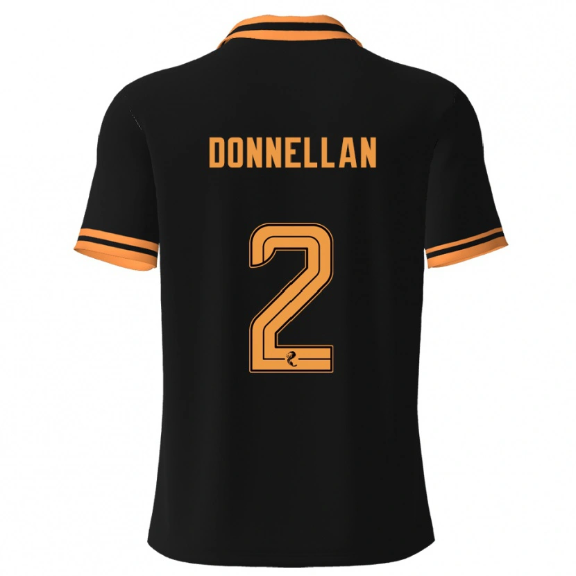 Danxen Hombre Camiseta Shaun Donnellan #2 Negro Amarillo 2ª Equipación 2025/26 La Camisa