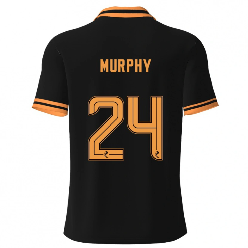 Danxen Hombre Camiseta Jessica Murphy #24 Negro Amarillo 2ª Equipación 2025/26 La Camisa