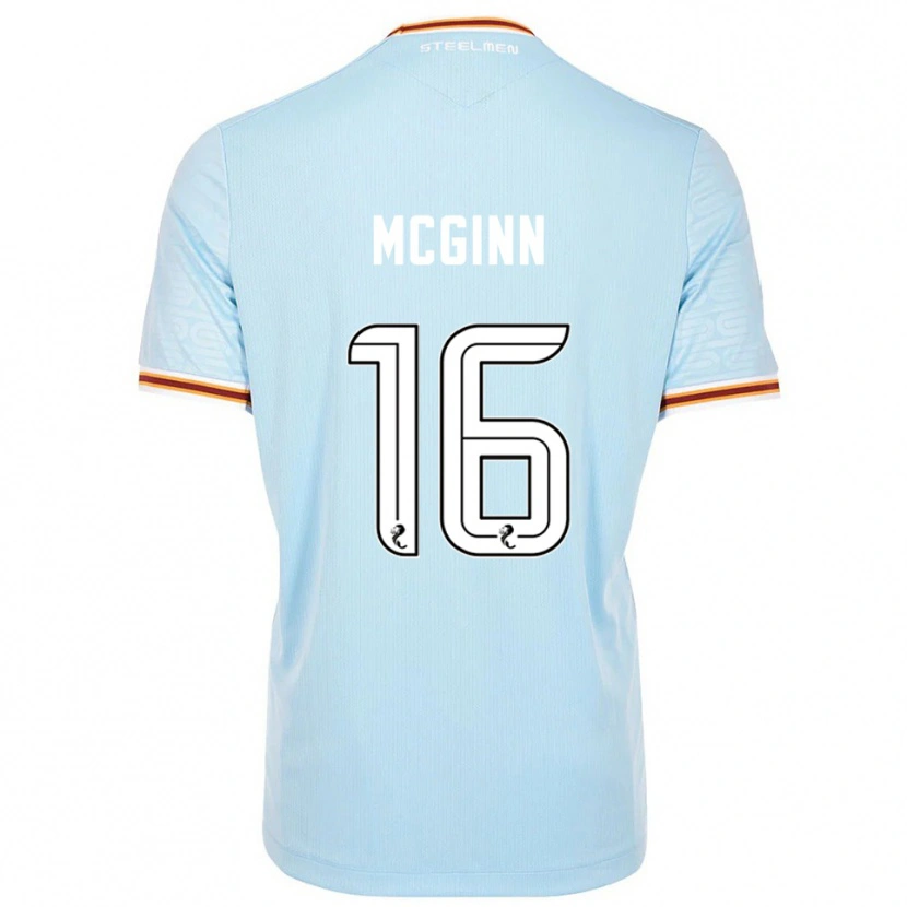 Danxen Hombre Camiseta Paul Mcginn #16 Celeste 2ª Equipación 2025/26 La Camisa