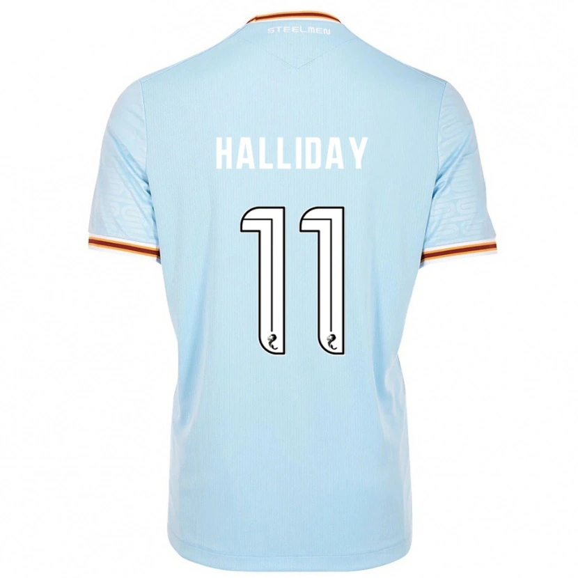 Danxen Hombre Camiseta Andy Halliday #11 Celeste 2ª Equipación 2025/26 La Camisa