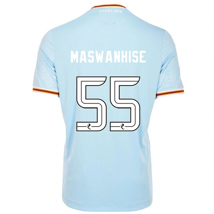 Danxen Hombre Camiseta Tawanda Maswanhise #55 Celeste 2ª Equipación 2025/26 La Camisa