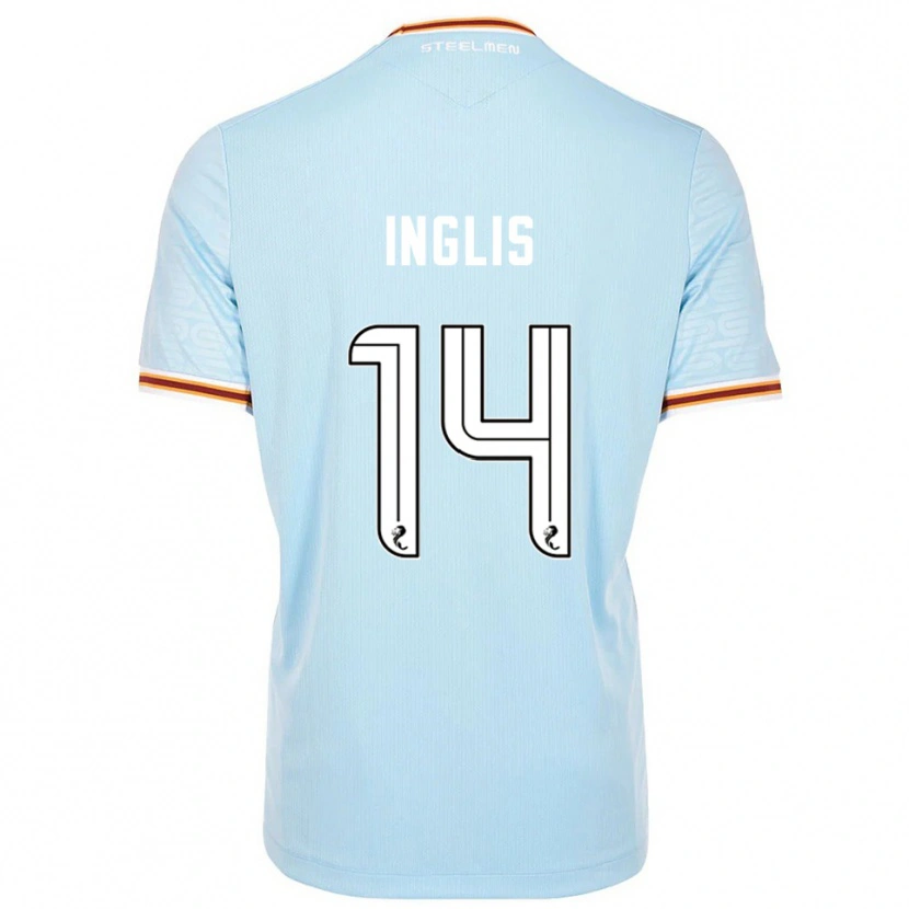 Danxen Hombre Camiseta Gill Inglis #14 Celeste 2ª Equipación 2025/26 La Camisa