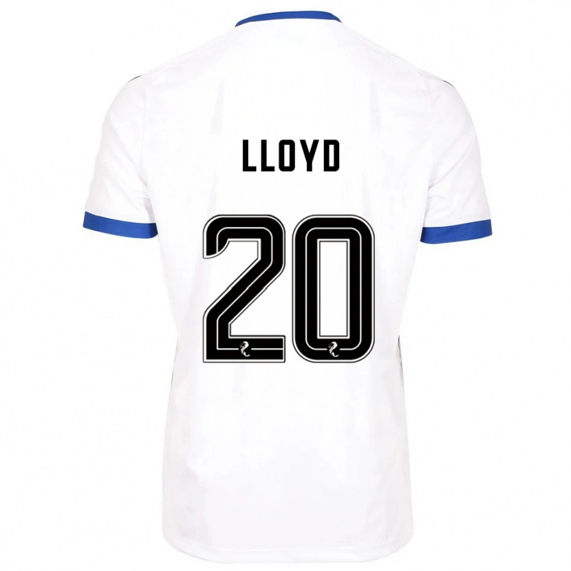 Danxen Hombre Camiseta Louis Lloyd #20 Blanco Azul 2ª Equipación 2025/26 La Camisa