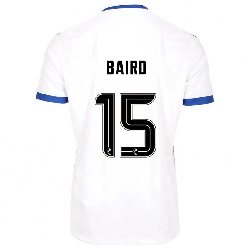 Danxen Hombre Camiseta Jack Baird #15 Blanco Azul 2ª Equipación 2025/26 La Camisa