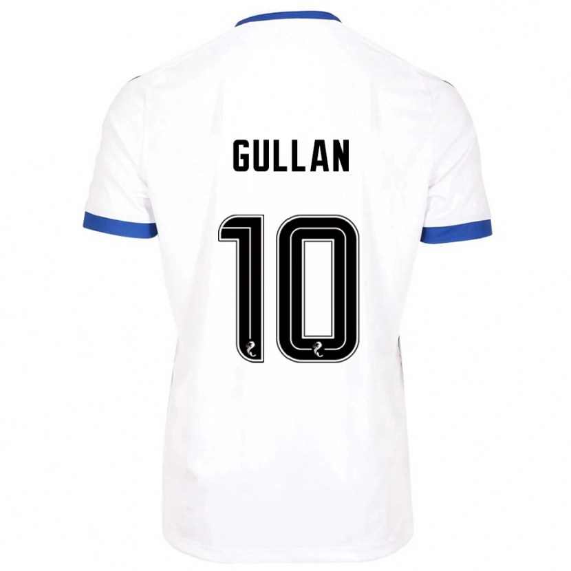 Danxen Hombre Camiseta Jamie Gullan #10 Blanco Azul 2ª Equipación 2025/26 La Camisa