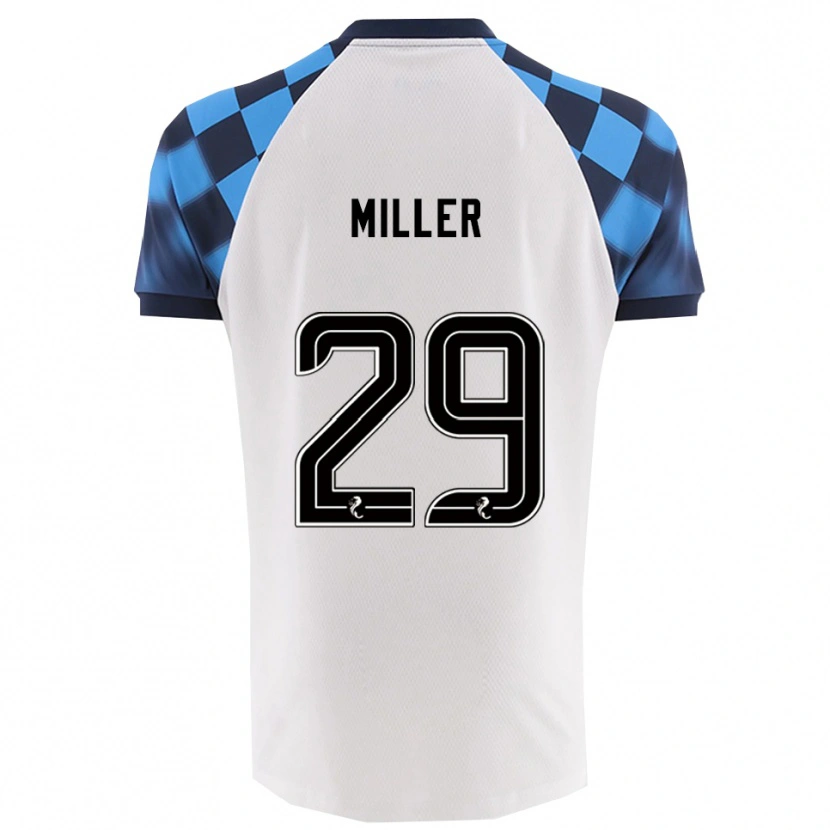 Danxen Hombre Camiseta Calvin Miller #29 Blanco Celeste 2ª Equipación 2025/26 La Camisa