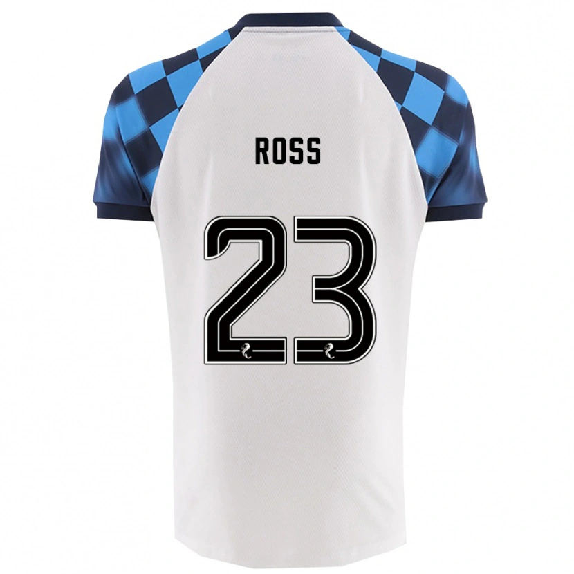 Danxen Hombre Camiseta Ethan Ross #23 Blanco Celeste 2ª Equipación 2025/26 La Camisa