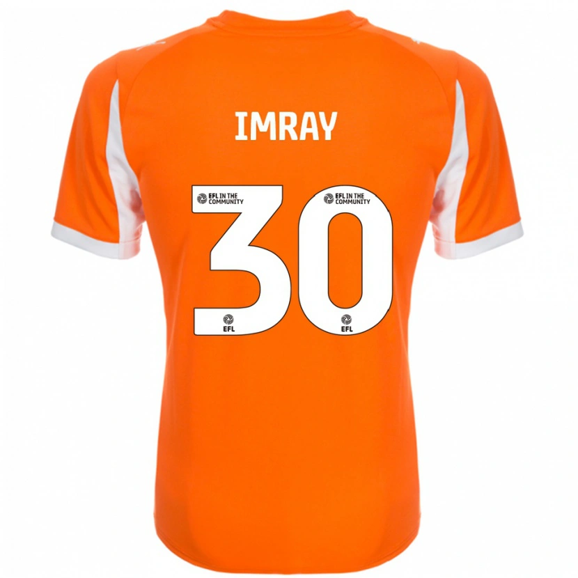 Danxen Mujer Camiseta Danny Imray #30 Naranja Blanco 1ª Equipación 2025/26 La Camisa
