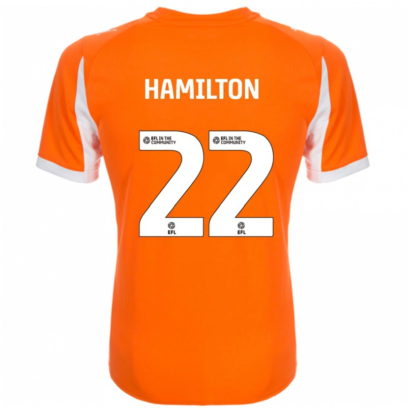 Danxen Mujer Camiseta Cj Hamilton #22 Naranja Blanco 1ª Equipación 2025/26 La Camisa
