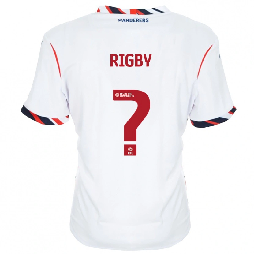 Danxen Mujer Camiseta Flora Rigby #0 Blanco Rojo 1ª Equipación 2025/26 La Camisa
