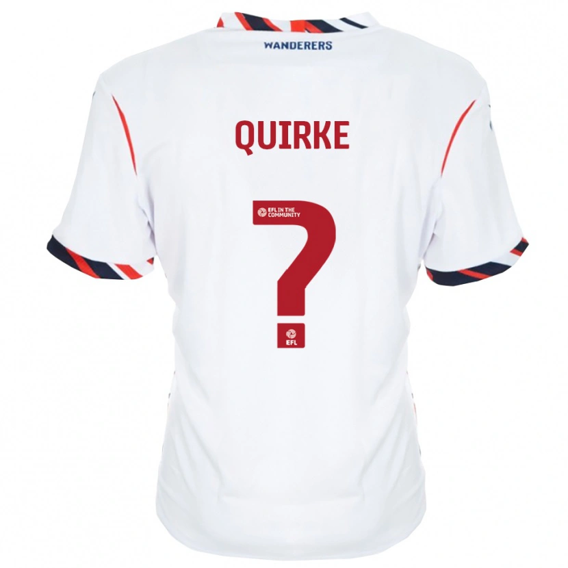 Danxen Mujer Camiseta Mia Quirke #0 Blanco Rojo 1ª Equipación 2025/26 La Camisa