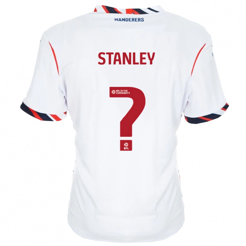 Danxen Mujer Camiseta Laila Stanley #0 Blanco Rojo 1ª Equipación 2025/26 La Camisa