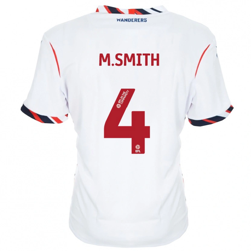 Danxen Mujer Camiseta Millicent Smith #4 Blanco Rojo 1ª Equipación 2025/26 La Camisa
