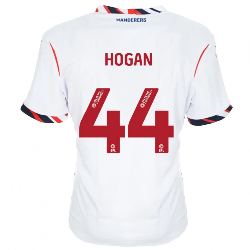 Danxen Mujer Camiseta Sean Hogan #44 Blanco Rojo 1ª Equipación 2025/26 La Camisa