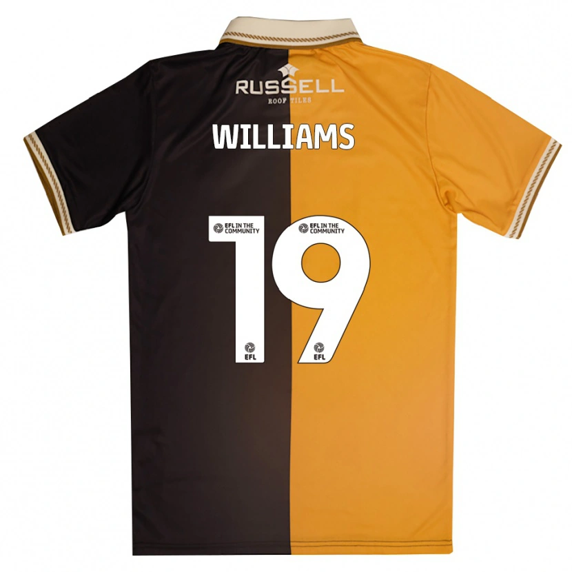 Danxen Mujer Camiseta Dylan Williams #19 Amarillo Negro 1ª Equipación 2025/26 La Camisa