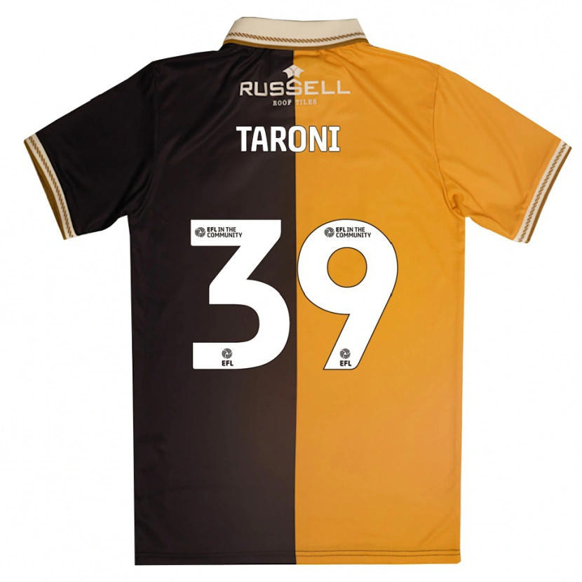 Danxen Mujer Camiseta Josh Taroni #39 Amarillo Negro 1ª Equipación 2025/26 La Camisa