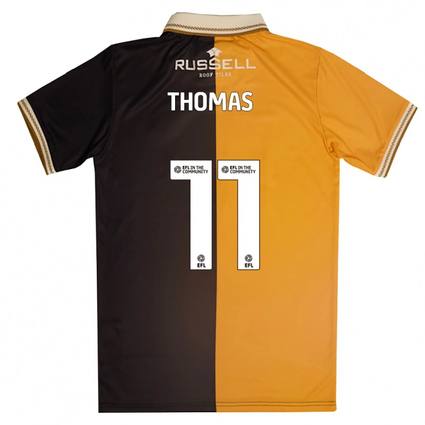 Danxen Mujer Camiseta Shanae Thomas #11 Amarillo Negro 1ª Equipación 2025/26 La Camisa