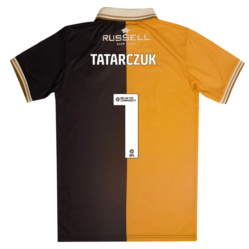 Danxen Mujer Camiseta Olena Tatarczuk #1 Amarillo Negro 1ª Equipación 2025/26 La Camisa