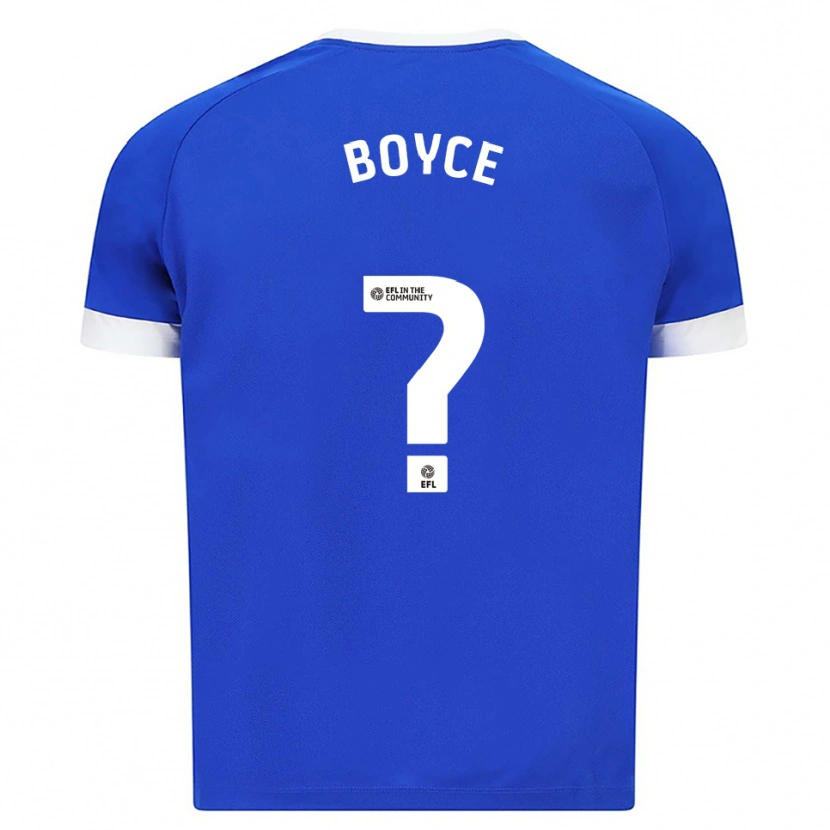 Danxen Mujer Camiseta Oliver Boyce #0 Azul Blanco 1ª Equipación 2025/26 La Camisa