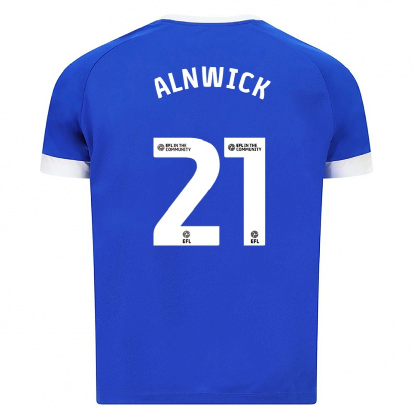 Danxen Mujer Camiseta Jak Alnwick #21 Azul Blanco 1ª Equipación 2025/26 La Camisa