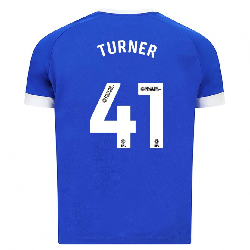 Danxen Mujer Camiseta Matthew Turner #41 Azul Blanco 1ª Equipación 2025/26 La Camisa