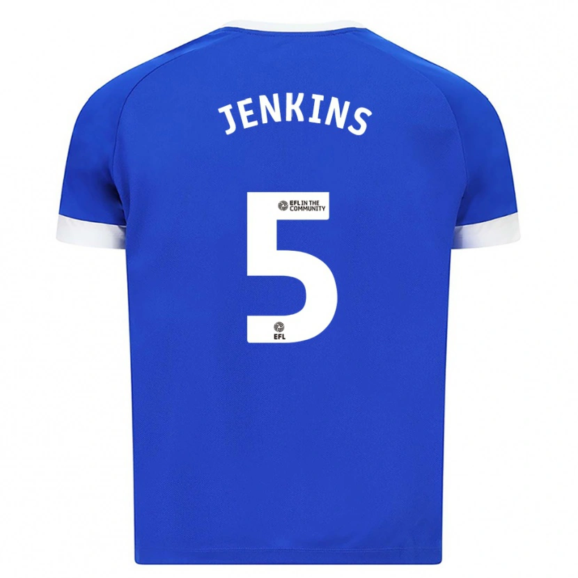 Danxen Mujer Camiseta Nieve Jenkins #5 Azul Blanco 1ª Equipación 2025/26 La Camisa