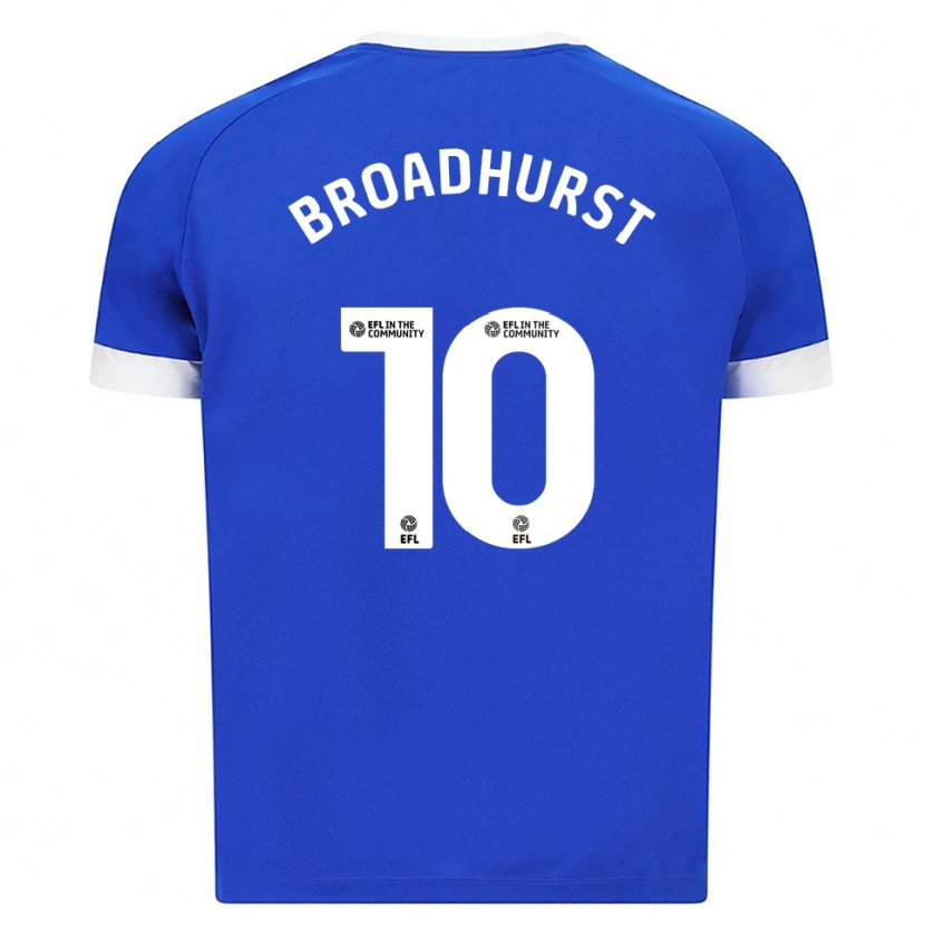 Danxen Mujer Camiseta Danielle Broadhurst #10 Azul Blanco 1ª Equipación 2025/26 La Camisa