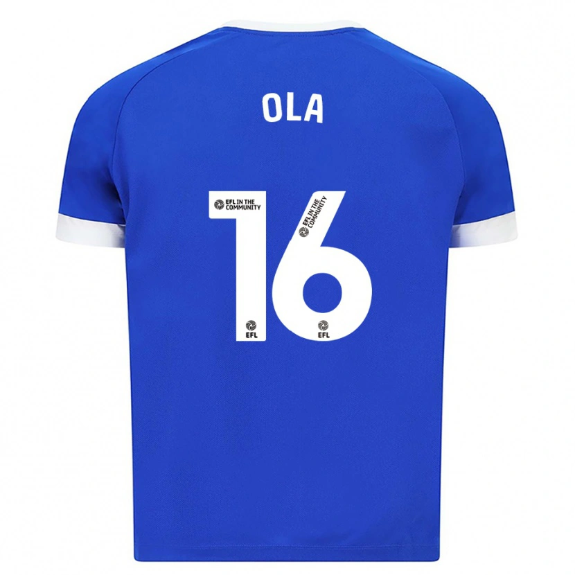 Danxen Mujer Camiseta Daniel Ola #16 Azul Blanco 1ª Equipación 2025/26 La Camisa