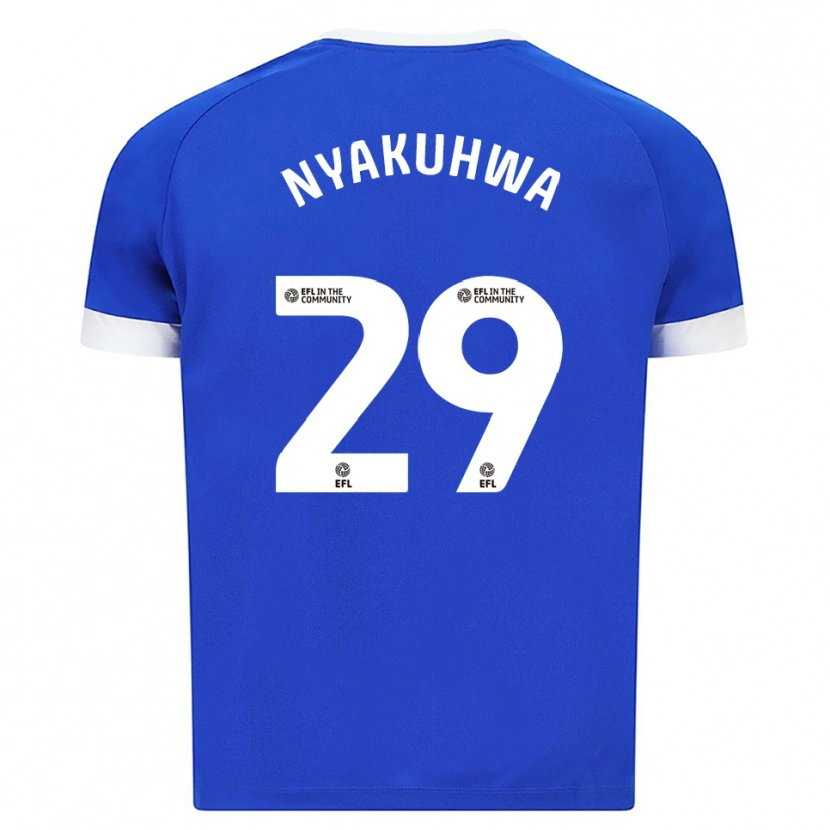 Danxen Mujer Camiseta Tanatswa Nyakuhwa #29 Azul Blanco 1ª Equipación 2025/26 La Camisa