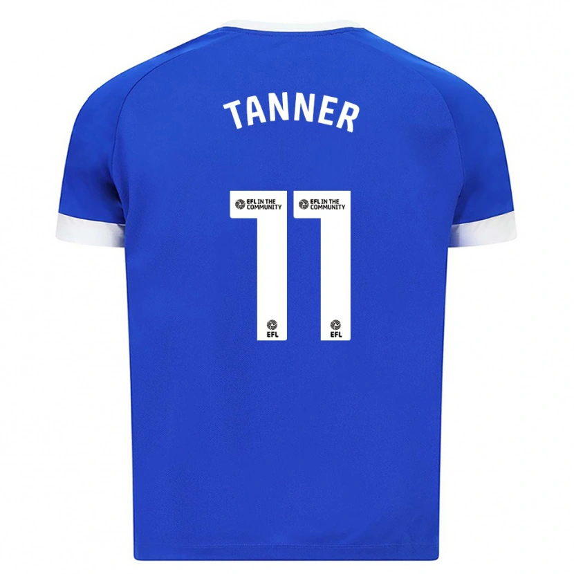 Danxen Mujer Camiseta Ollie Tanner #11 Azul Blanco 1ª Equipación 2025/26 La Camisa