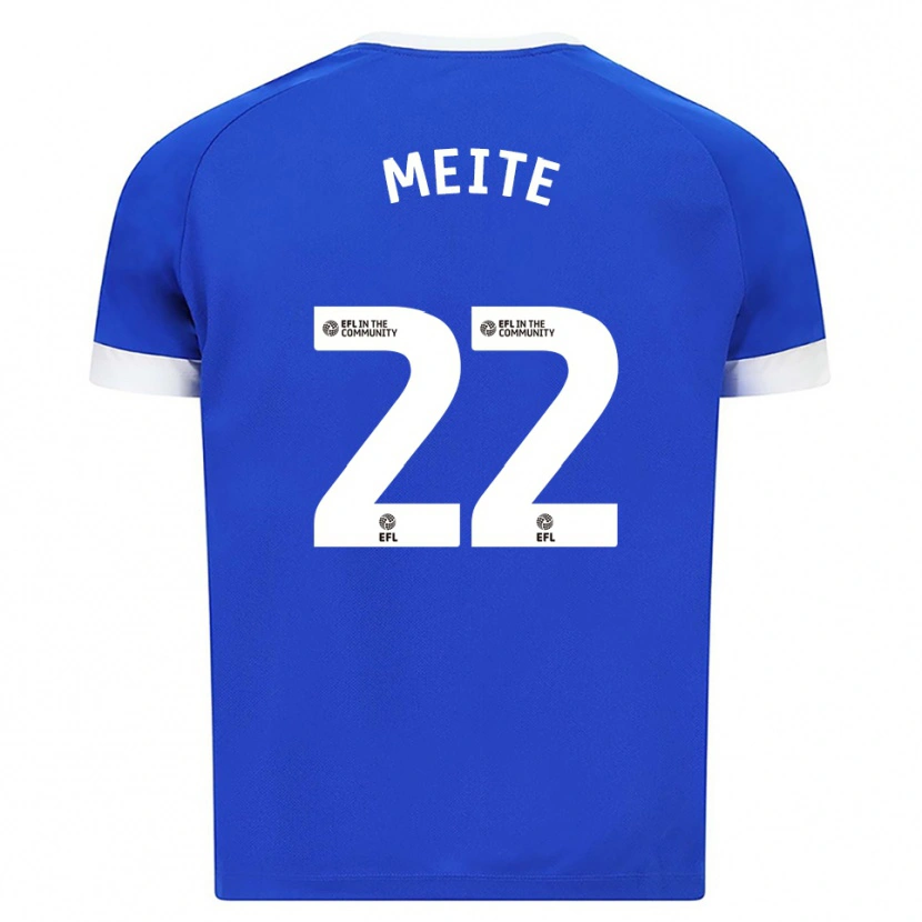 Danxen Mujer Camiseta Yakou Méïté #22 Azul Blanco 1ª Equipación 2025/26 La Camisa