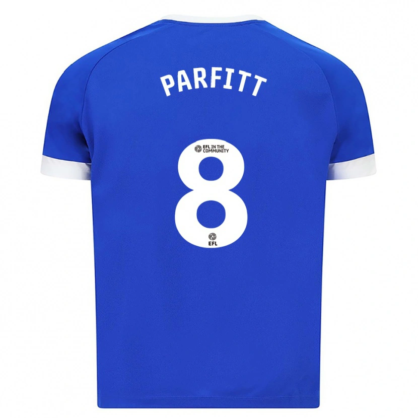 Danxen Mujer Camiseta T-Jay Parfitt #8 Azul Blanco 1ª Equipación 2025/26 La Camisa