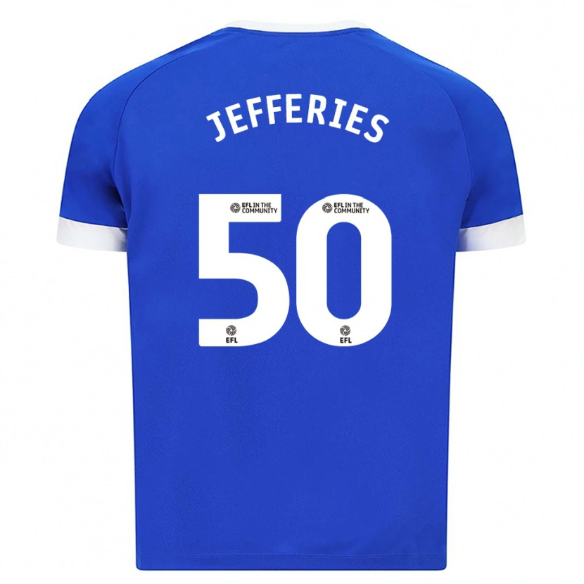 Danxen Mujer Camiseta Isaac Jefferies #50 Azul Blanco 1ª Equipación 2025/26 La Camisa