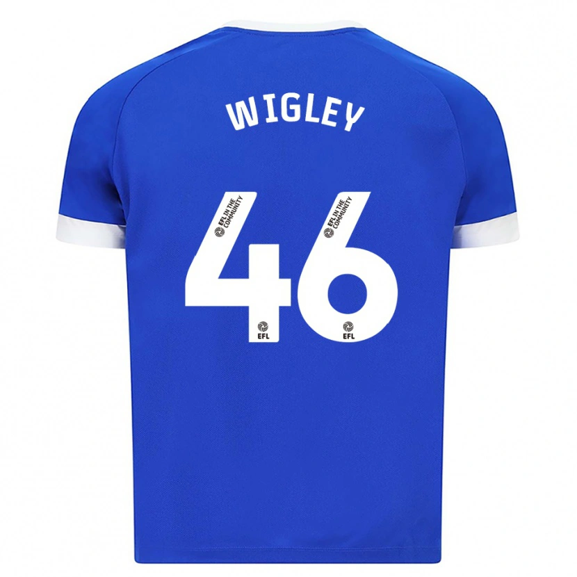 Danxen Mujer Camiseta Morgan Wigley #46 Azul Blanco 1ª Equipación 2025/26 La Camisa