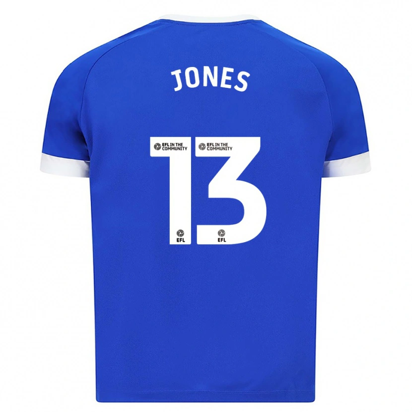 Danxen Mujer Camiseta Sam Jones #13 Azul Blanco 1ª Equipación 2025/26 La Camisa