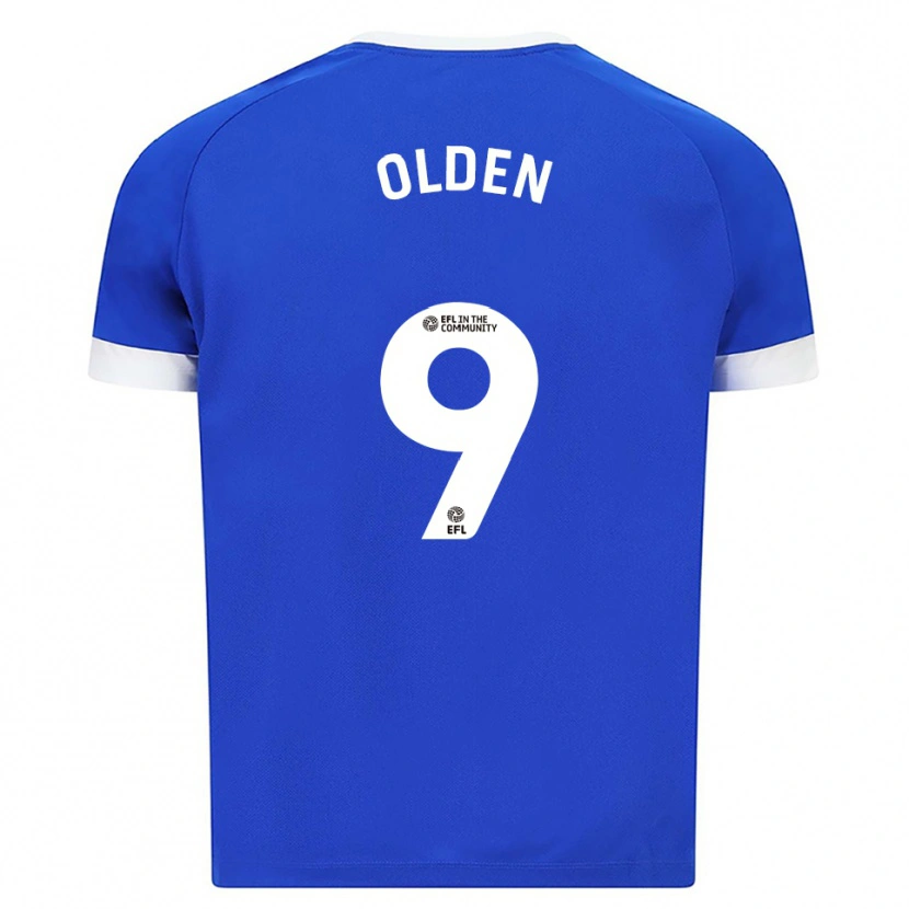 Danxen Mujer Camiseta Mackenzie Olden #9 Azul Blanco 1ª Equipación 2025/26 La Camisa