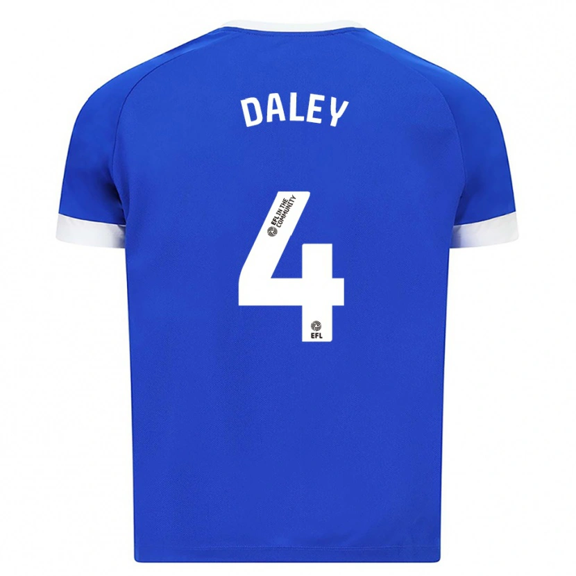 Danxen Mujer Camiseta Hannah Daley #4 Azul Blanco 1ª Equipación 2025/26 La Camisa