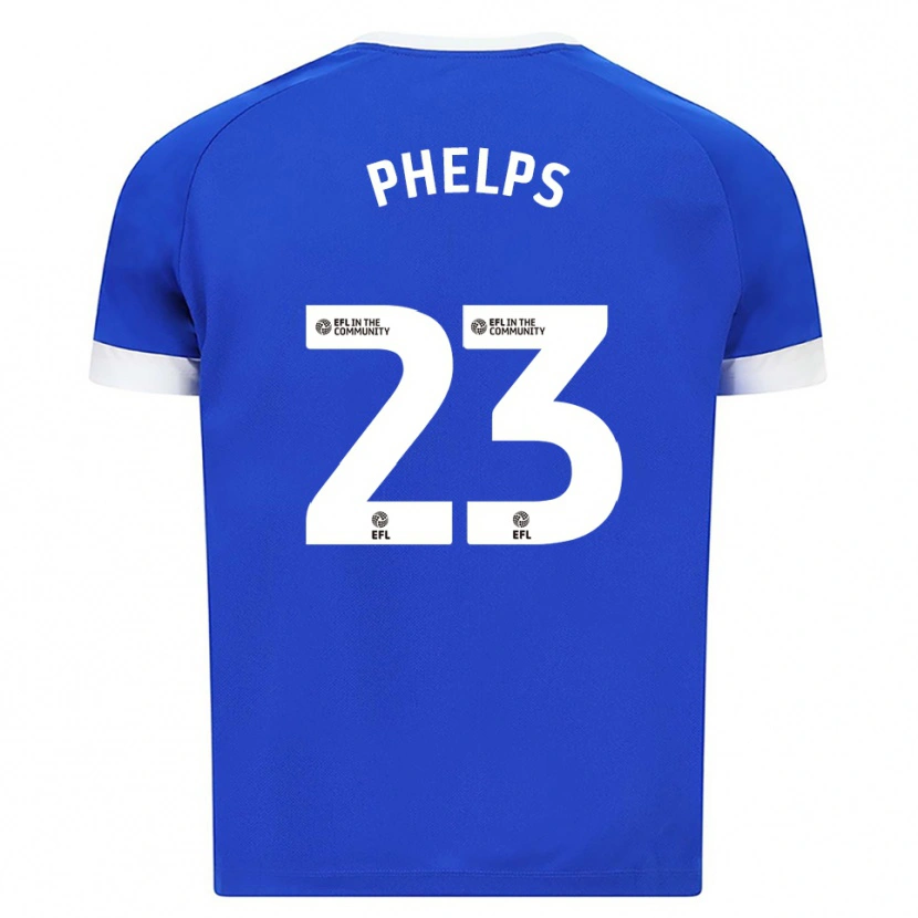 Danxen Mujer Camiseta Anna Phelps #23 Azul Blanco 1ª Equipación 2025/26 La Camisa