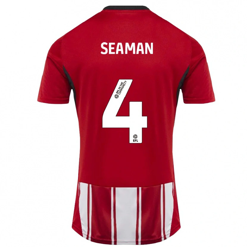 Danxen Mujer Camiseta Jaydee Seaman #4 Rojo Blanco Negro 1ª Equipación 2025/26 La Camisa