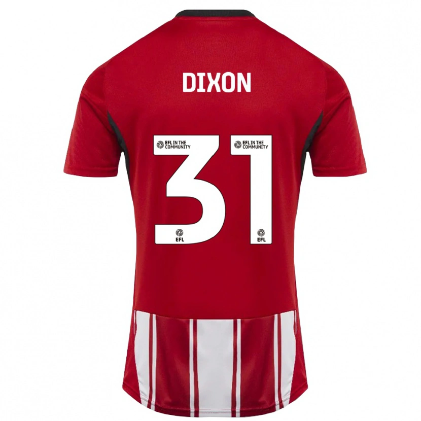 Danxen Mujer Camiseta Ellen Dixon #31 Rojo Blanco Negro 1ª Equipación 2025/26 La Camisa