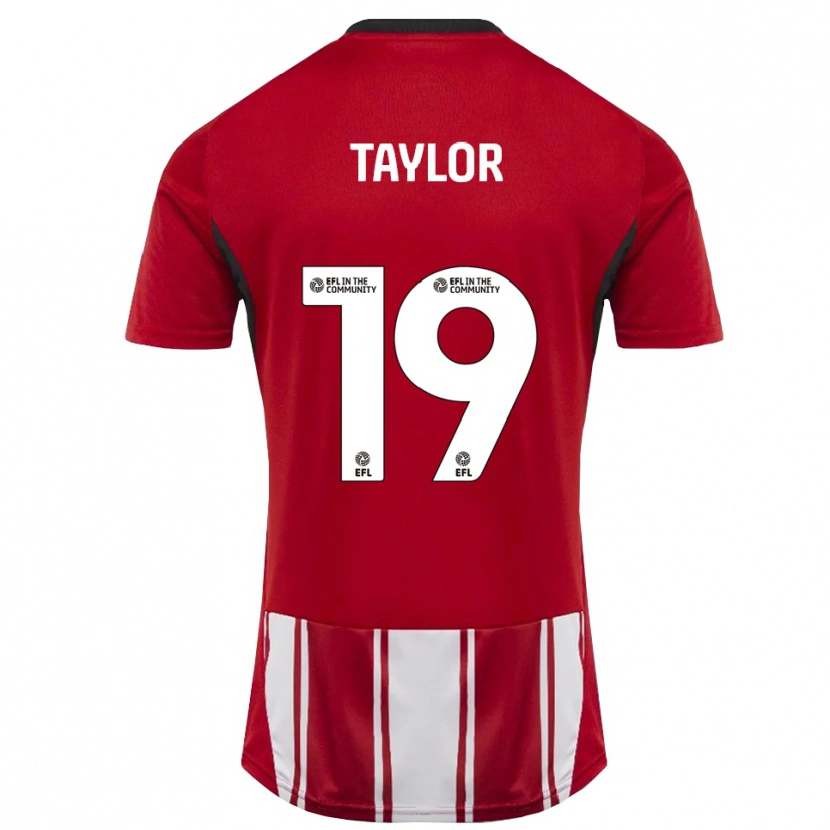 Danxen Mujer Camiseta Mollie Taylor #19 Rojo Blanco Negro 1ª Equipación 2025/26 La Camisa