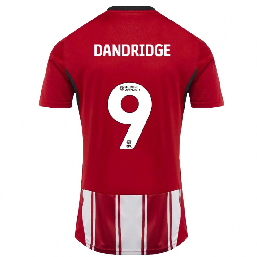 Danxen Mujer Camiseta Rebecca Dandridge #9 Rojo Blanco Negro 1ª Equipación 2025/26 La Camisa