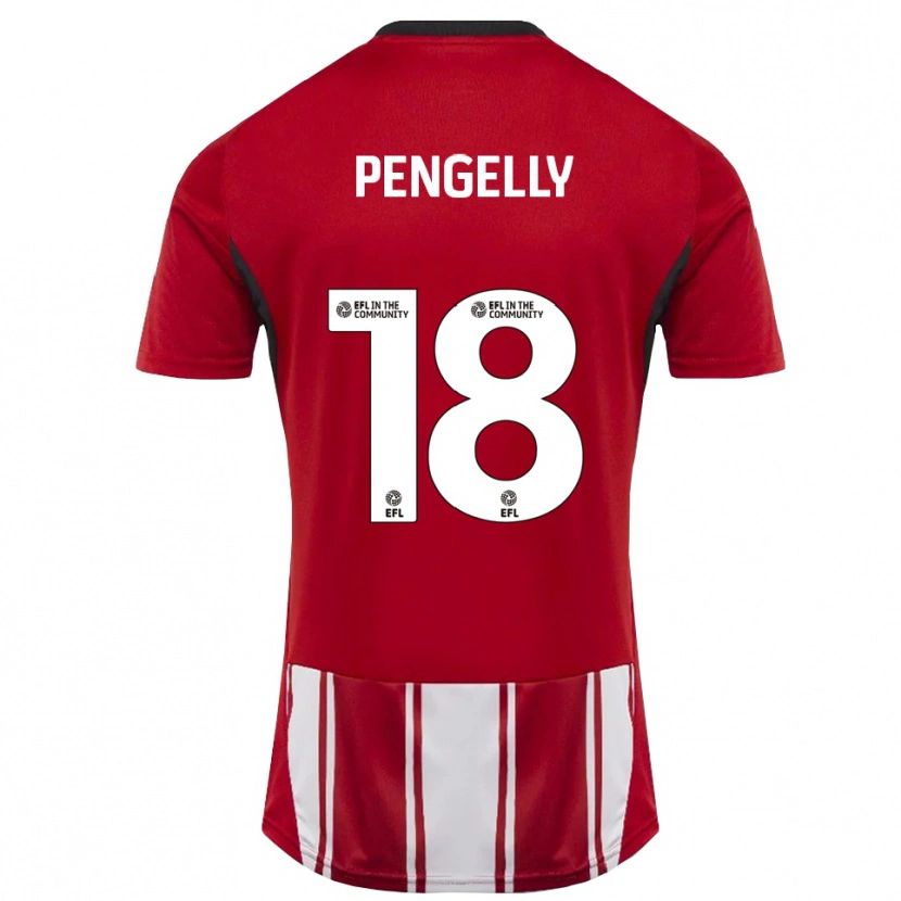 Danxen Mujer Camiseta Connie Pengelly #18 Rojo Blanco Negro 1ª Equipación 2025/26 La Camisa
