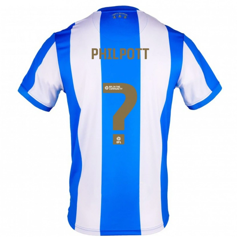 Danxen Mujer Camiseta Cian Philpott #0 Azul Blanco 1ª Equipación 2025/26 La Camisa