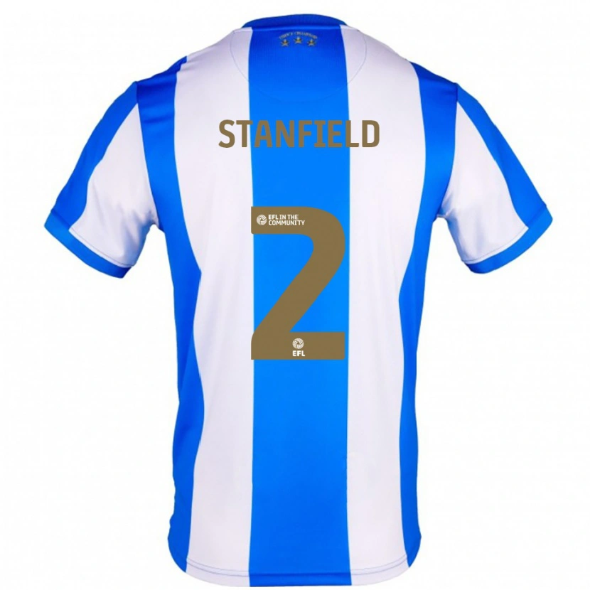 Danxen Mujer Camiseta Beth Stanfield #2 Azul Blanco 1ª Equipación 2025/26 La Camisa