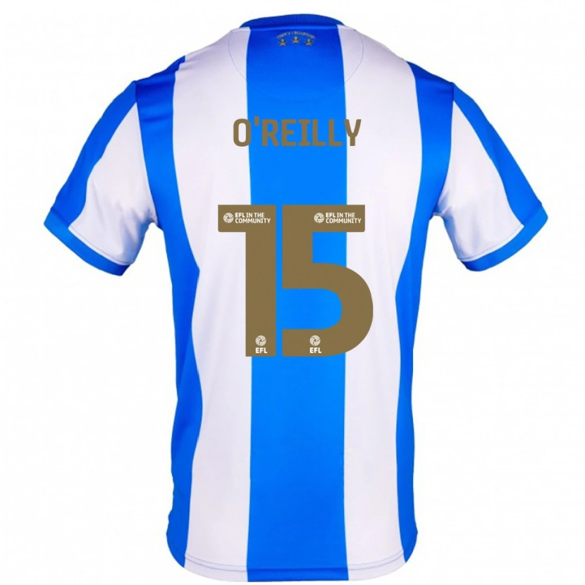 Danxen Mujer Camiseta Aaron O'reilly #15 Azul Blanco 1ª Equipación 2025/26 La Camisa