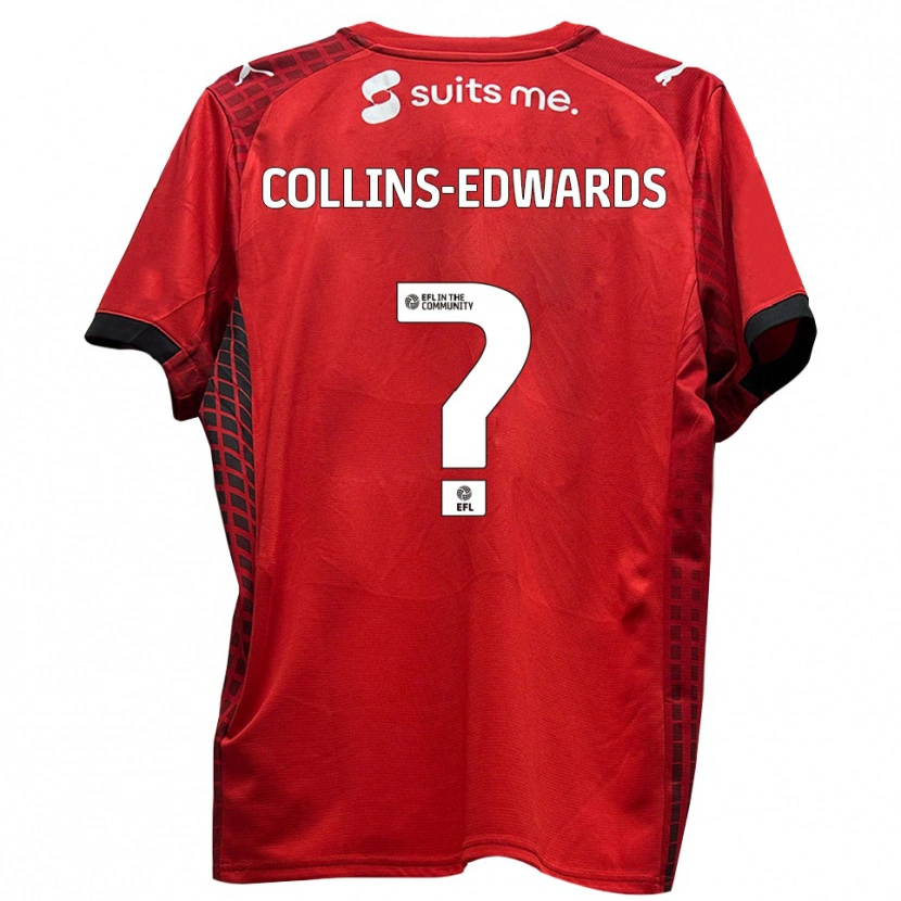 Danxen Mujer Camiseta Grace Collins-Edwards #0 Rojo Negro 1ª Equipación 2025/26 La Camisa